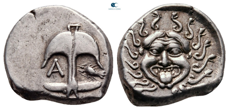 Thrace. Apollonia Pontica circa 480-450 BC. 
Drachm AR

16 mm, 3,37 g

Upri...