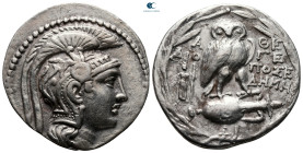 Attica. Athens circa 165-142 BC. Dioge-, Posei-, and Deme-, magistrates. Tetradrachm AR. New Style Coinage