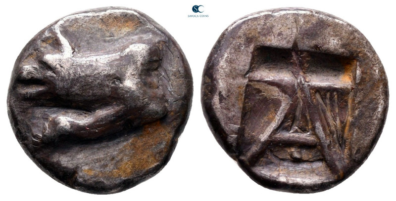 Argolis. Argos circa 480-460 BC. 
Triobol AR

14 mm, 3,00 g

Forepart of wo...