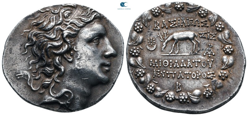 Kings of Pontos. Mithradates VI Eupator 82-72 BC. Struck in month B
Tetradrachm...