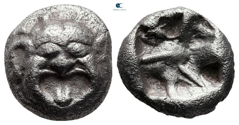 Mysia. Parion circa 500-475 BC. 
Drachm AR

14 mm, 3,80 g

Gorgoneion / Inc...