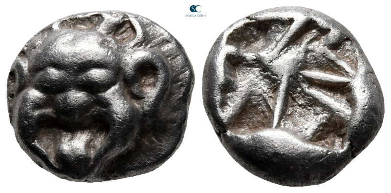 Mysia. Parion circa 500-475 BC. 
Drachm AR

14 mm, 3,94 g

Gorgoneion / Inc...