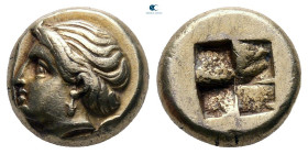 Ionia. Phokaia  circa 387-326 BC. Sixth Stater or Hekte EL
