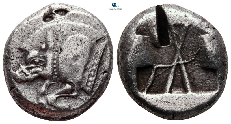 Dynasts of Lycia. Uncertain mint. Uncertain Dynast 520-480 BC. 
Stater AR

19...