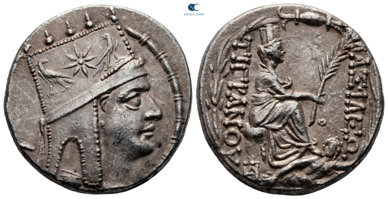 Kings of Armenia. Tigranocerta. Tigranes II "the Great" 95-56 BC. 
Tetradrachm ...