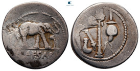 Julius Caesar 49-48 BC. Military mint travelling with Caesar in North Africa.. Denarius AR