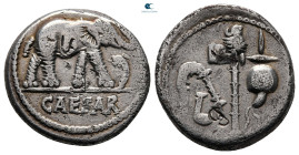 Julius Caesar 49-48 BC. Military mint travelling with Caesar in North Africa.. Denarius AR
