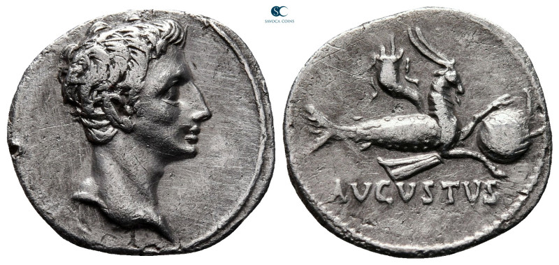 Augustus 27 BC-AD 14. Colonia Patricia
Denarius AR

19 mm, 3,61 g

Bare hea...