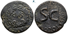 Augustus 27 BC-AD 14. P. Licinius Stolo, moneyer. Rome. Sestertius Æ
