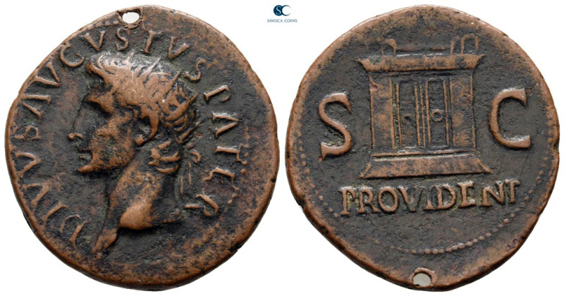 Divus Augustus AD 14. Struck under Tiberius, circa AD 22-30. Rome
As Æ

29 mm...