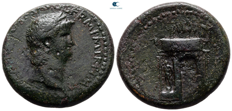 Nero AD 54-68. Rome
Sestertius Æ

35 mm, 26,56 g

[NERO CLAVDIVS CAESAR AVG...