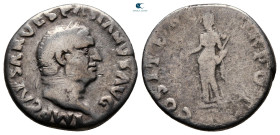 Vespasian AD 69-79. Rome. Denarius AR