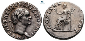 Vespasian AD 69-79. Rome. Denarius AR