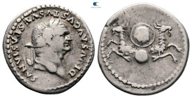 Divus Vespasian AD 79. Rome. Denarius AR