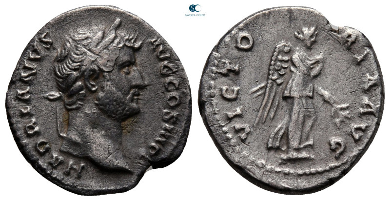 Hadrian AD 117-138. Rome
Denarius AR

18 mm, 3,13 g

HADRIANVS AVG COS III ...