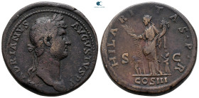 Hadrian AD 117-138. Rome. Sestertius Æ