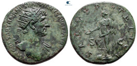 Hadrian AD 117-138. Rome. Dupondius Æ