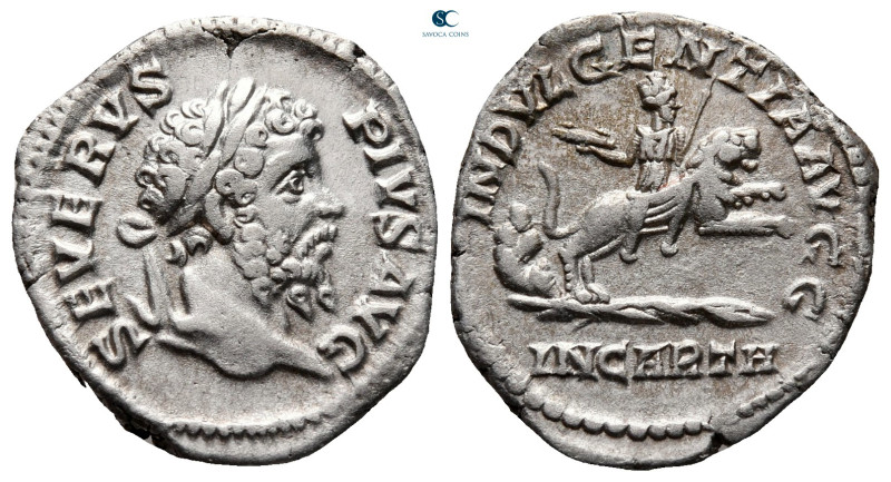 Septimius Severus AD 193-211. Rome
Denarius AR

19 mm, 3,30 g

SEVERVS PIVS...