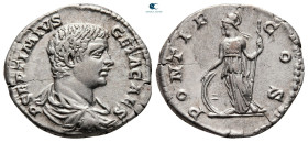 Geta, as Caesar AD 198-209. Rome. Denarius AR