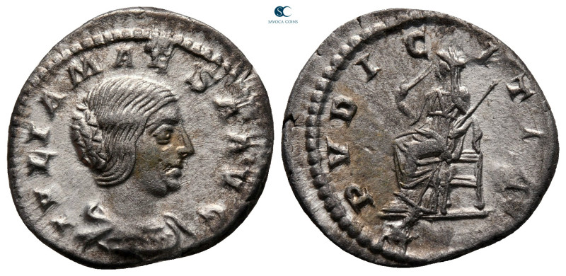 Julia Maesa. Augusta AD 218-224. Rome
Denarius AR

20 mm, 2,50 g

IVLIA MAE...