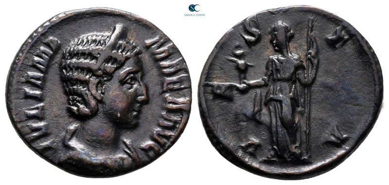 Julia Mamaea. Augusta AD 222-235. Rome
Denarius AR

19 mm, 2,93 g

IVLIA MA...