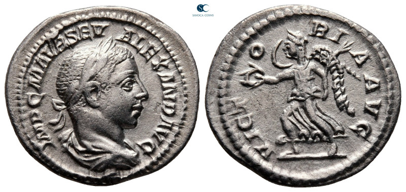 Severus Alexander AD 222-235. Rome
Denarius AR

21 mm, 2,83 g

IMP C M AVR ...