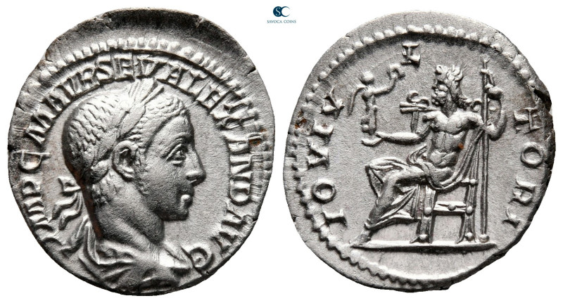 Severus Alexander AD 222-235. Rome
Denarius AR

20 mm, 2,74 g

IMP C M AVR ...