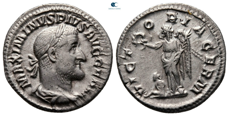 Maximinus I Thrax AD 235-238. Rome
Denarius AR

19 mm, 2,90 g

MAXIMINVS PI...