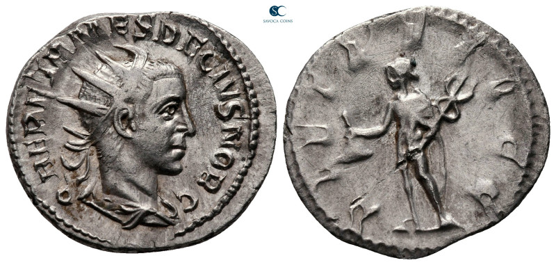 Herennius Etruscus AD 251. Rome
Antoninianus AR

23 mm, 3,62 g

Q HER ETR M...