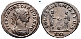 Aurelian AD 270-275. Siscia. Antoninianus Æ silvered