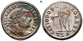 Constantius I Chlorus, as Caesar AD 293-305. Thessaloniki. Follis Æ silvered