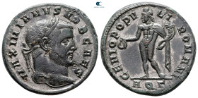 Galerius Maximianus, as Caesar AD 293-305. Aquileia. Follis Æ