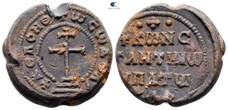 AD 800-1000. Constantine imperial protospatharios
Seal Pb

23 mm, 14,32 g

...