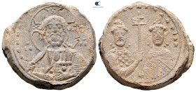 Basil II Bulgaroktonos, with Constantine VIII AD 976-1025. Seal Pb