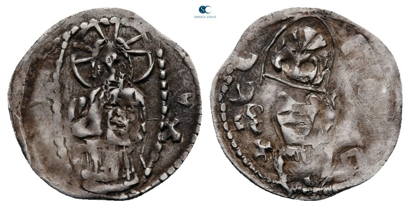 Stefan Lazarevic, as Despot AD 1402-1427. 
Dinar AR

13 mm, 0,36 g

Christ ...