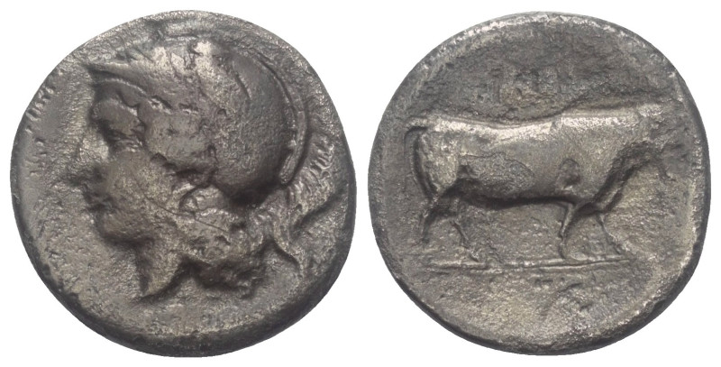 Kampanien. Hyria.

 Didrachme oder Stater (Silber). Ca. 405 - 385 v. Chr.
Vs:...