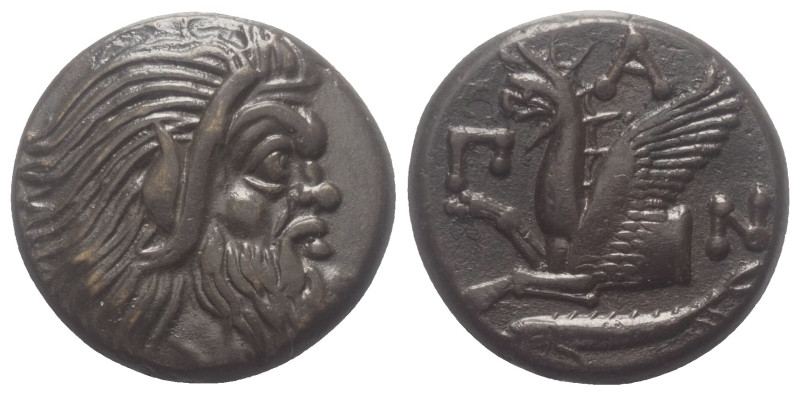 Taurischer Chersones. Pantikapaion.

 Bronze. Ca. 325 - 310 v. Chr.
Vs: Kopf ...