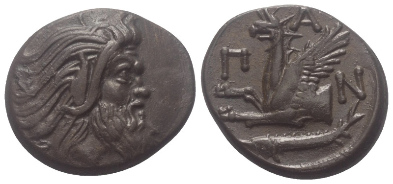 Taurischer Chersones. Pantikapaion.

 Bronze. Ca. 325 - 310 v. Chr.
Vs: Kopf ...