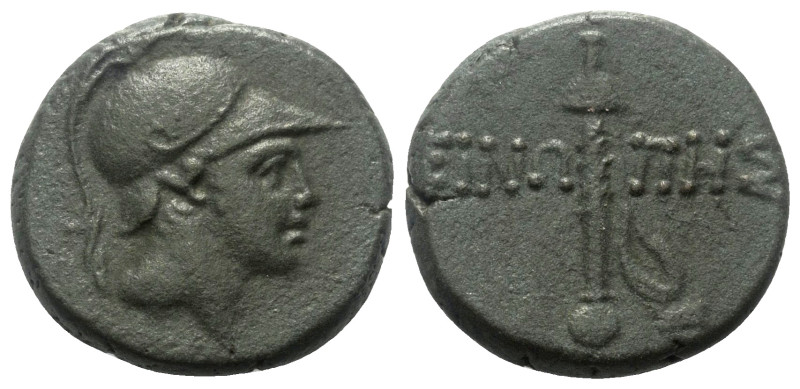 Paphlagonien. Sinope.

 Bronze. Ca. 105 - 90 v. Chr.
Vs: Kopf des Ares mit He...