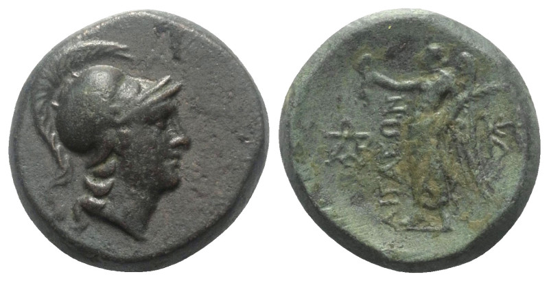 Aiolis. Aigai.

 Bronze. Ca. 2. - 1. Jhdt. v. Chr.
Vs: Kopf der Athena mit at...