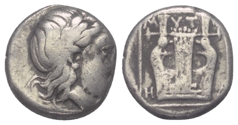 Lesbos. Mytilene.

 Triobol oder Hemidrachme (Silber). Ca. 350 - 250 v. Chr.
...