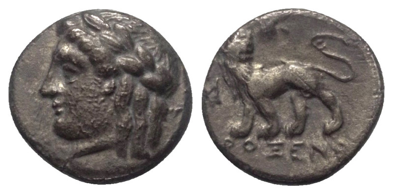 Ionien. Milet.

 Hemidrachme (Silber). Ca. 340 - 325 v. Chr.
Vs: Kopf des Apo...