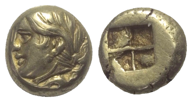 Ionien. Phokaia.

 1/6 Stater bzw. Hekte (Elektron). Ca. 387 - 326 v. Chr.
Vs...