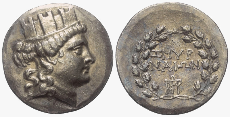 Ionien. Smyrna.

 Tetradrachme (Silber). Ca. 140 - 135 v. Chr.
Vs: Kopf der T...