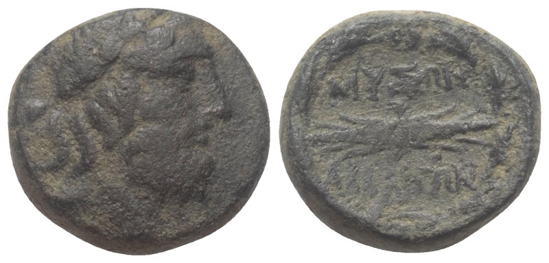 Phrygien. Abbaitis.

 Bronze. 2. - 1. Jhdt. v. Chr.
Vs: Kopf des Zeus mit Lor...
