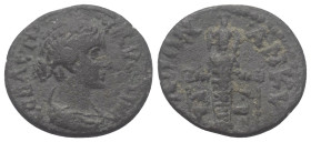 Phrygien. Ankyra. Faustina II. (gest. 176 n. Chr.).

 Bronze. 147 - 175 n. Chr.
Vs: Drapierte Büste der Faustina II rechts.
Rs: Kultbild der Artem...