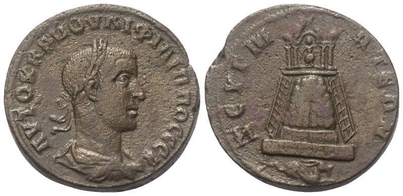 Kommagene. Zeugma. Philippus II. (247 - 249 n. Chr.).

 Bronze.
Vs: Büste mit...