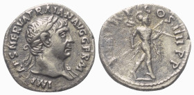 Traianus (98 - 117 n. Chr.).

 Denar (Silber). 101 - 102 n. Chr. Rom.
Vs: IMP CAES NERVA TRAIAN AVG GERM. Büste mit Lorbeerkranz und Paludament auf...