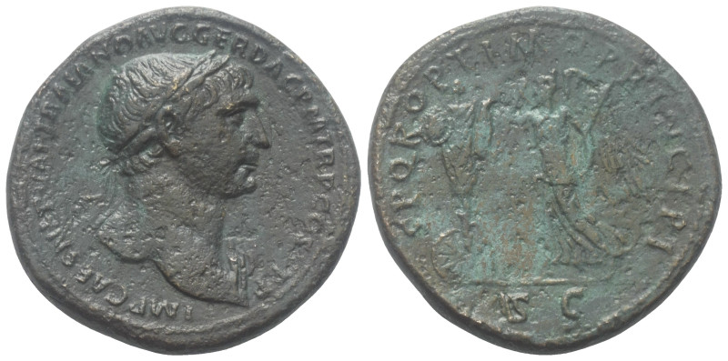 Traianus (98 - 117 n. Chr.).

 Sesterz. 106 - 107 n. Chr. Rom.
Vs: IMP CAES N...