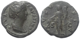 Faustina I. (gest. 141 n. Chr.). Diva Faustina I.

 As. Nach 141 n. Chr. Rom.
Vs: DIVA FAVSTINA. Drapierte Büste rechts.
Rs: AVGVSTA / S - C. Cere...